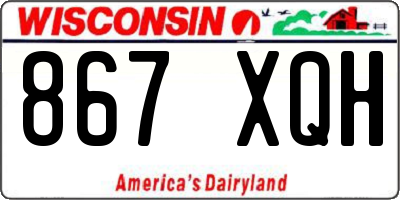 WI license plate 867XQH
