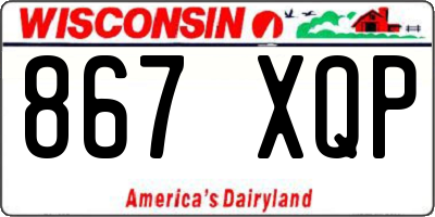 WI license plate 867XQP