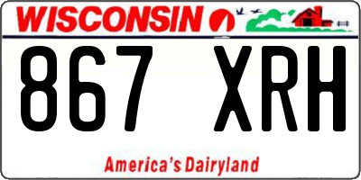 WI license plate 867XRH