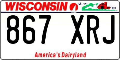 WI license plate 867XRJ