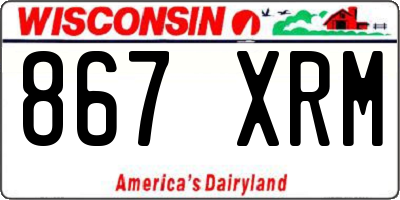 WI license plate 867XRM