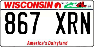 WI license plate 867XRN