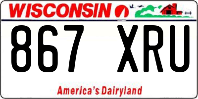 WI license plate 867XRU
