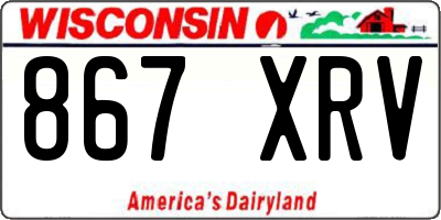 WI license plate 867XRV