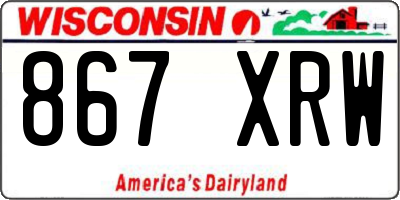 WI license plate 867XRW