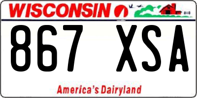 WI license plate 867XSA