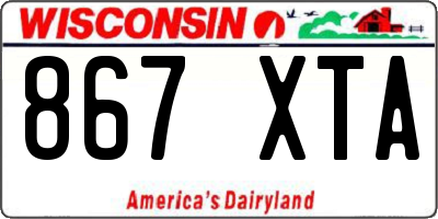 WI license plate 867XTA