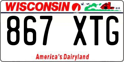 WI license plate 867XTG