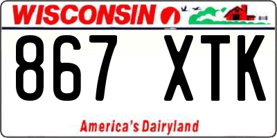 WI license plate 867XTK