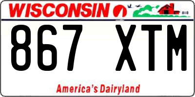 WI license plate 867XTM