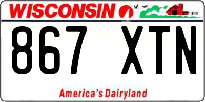 WI license plate 867XTN