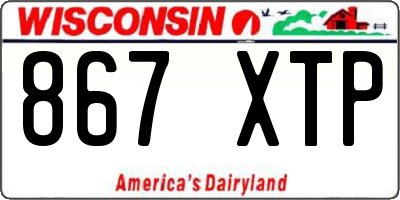 WI license plate 867XTP