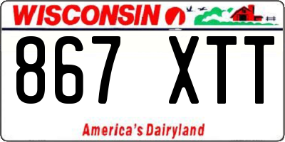 WI license plate 867XTT
