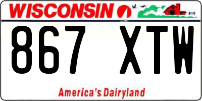 WI license plate 867XTW