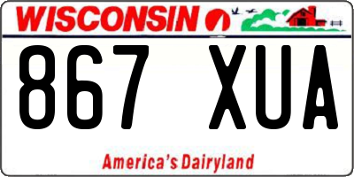 WI license plate 867XUA