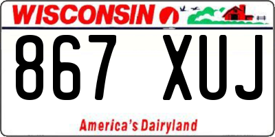 WI license plate 867XUJ