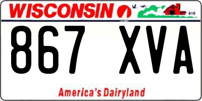 WI license plate 867XVA