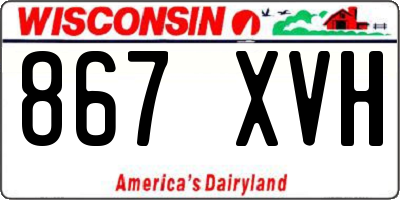 WI license plate 867XVH