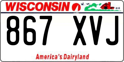 WI license plate 867XVJ