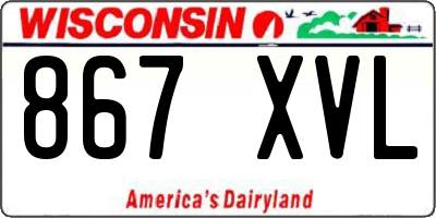 WI license plate 867XVL
