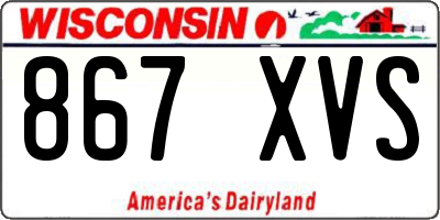 WI license plate 867XVS