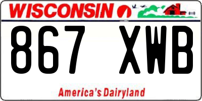 WI license plate 867XWB