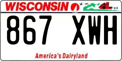 WI license plate 867XWH