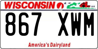 WI license plate 867XWM