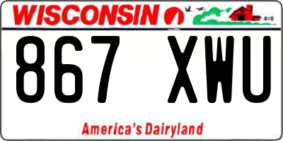 WI license plate 867XWU