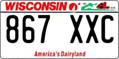 WI license plate 867XXC