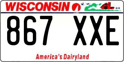 WI license plate 867XXE