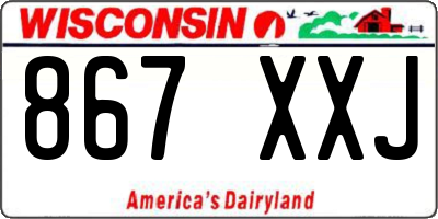 WI license plate 867XXJ