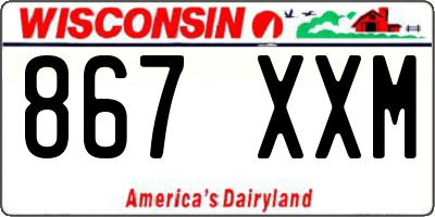 WI license plate 867XXM