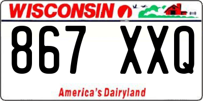 WI license plate 867XXQ