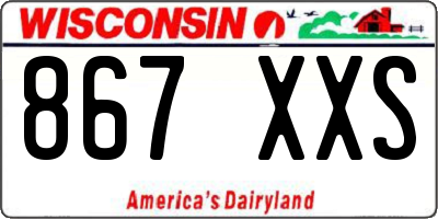WI license plate 867XXS