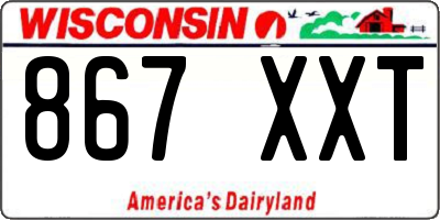 WI license plate 867XXT