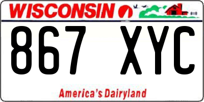 WI license plate 867XYC