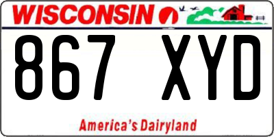 WI license plate 867XYD