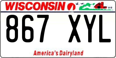 WI license plate 867XYL