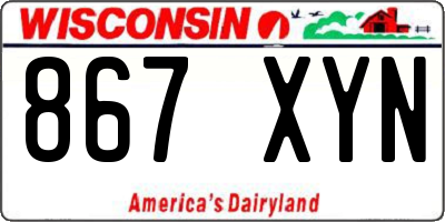 WI license plate 867XYN
