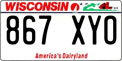 WI license plate 867XYO
