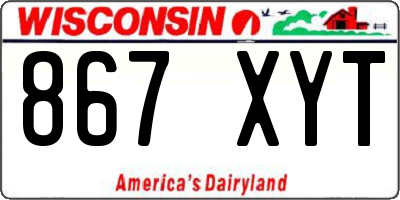 WI license plate 867XYT