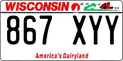 WI license plate 867XYY