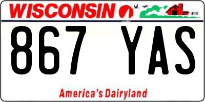 WI license plate 867YAS