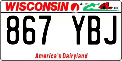 WI license plate 867YBJ