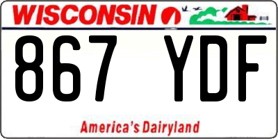 WI license plate 867YDF