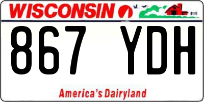 WI license plate 867YDH