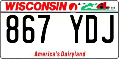 WI license plate 867YDJ