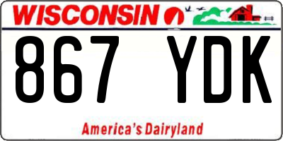 WI license plate 867YDK