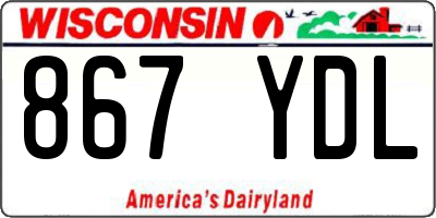 WI license plate 867YDL